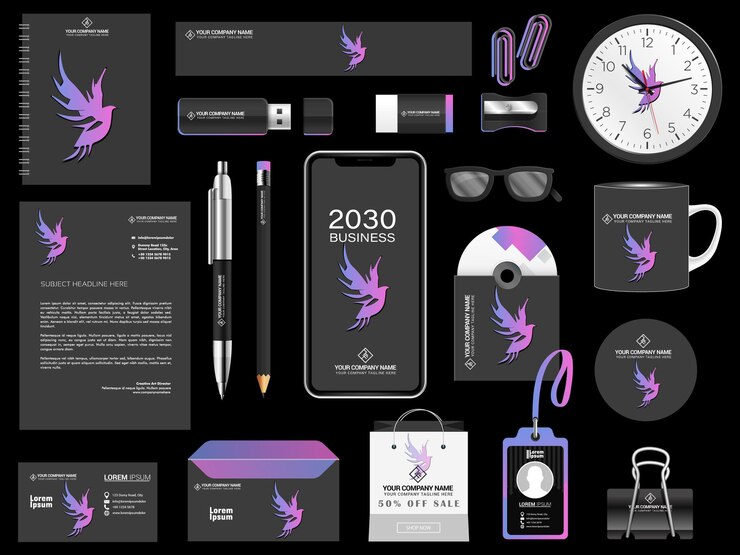 Vector luxe branding en identiteitsontwerp