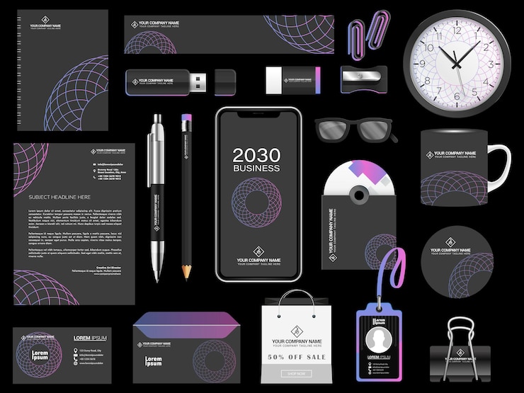 Vector luxe branding en identiteitsontwerp