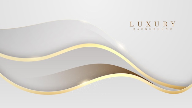 Luxe bruine abstracte achtergrond met gouden lijnen schitteren. Illustratie uit vector over modern sjabloonontwerp voor een lief en elegant gevoel.