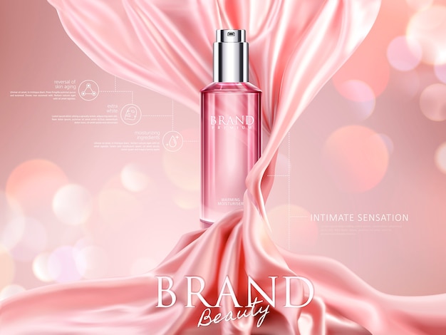 Luxe cosmetische advertenties illustratie