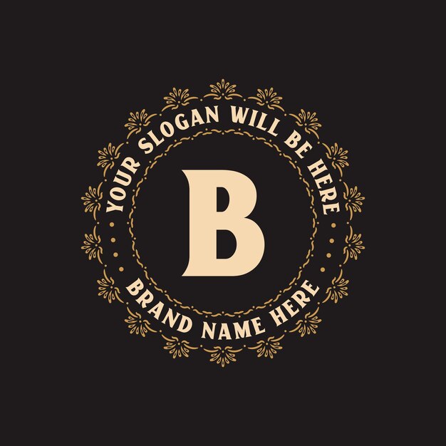 Luxe creatieve letter B logo voor bedrijf B letter logo gratis vector