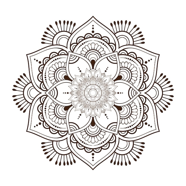 Luxe decoratief mandala ontwerp