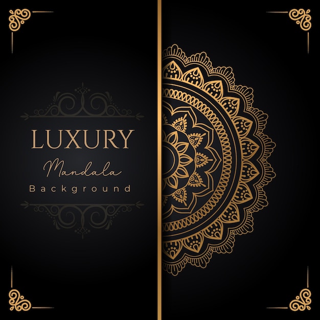 Luxe decoratief mandala ontwerp