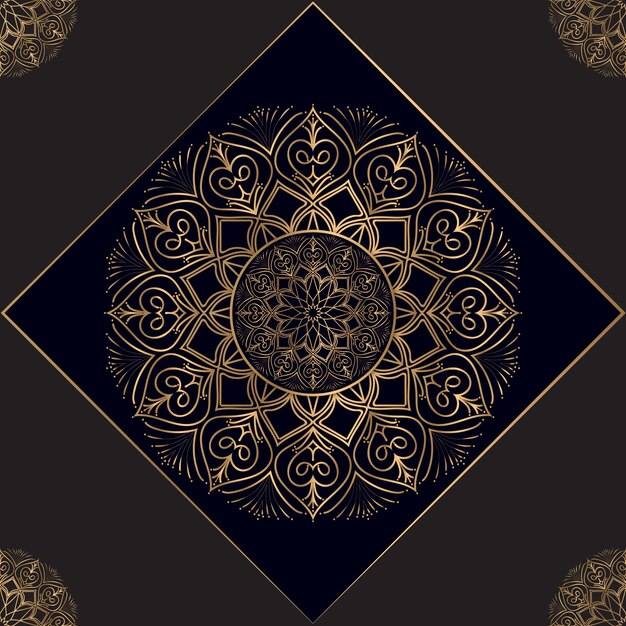 Luxe decoratief mandala ontwerp