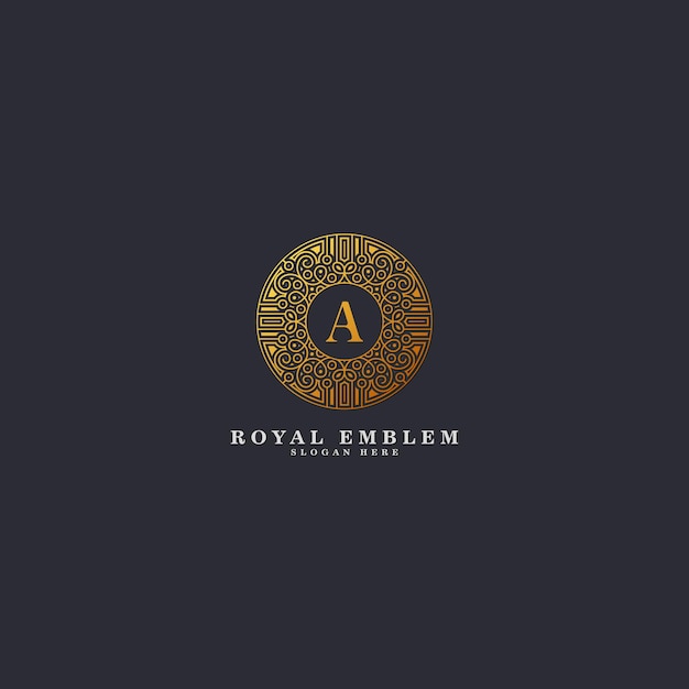 Luxe Decoratieve letter A logo