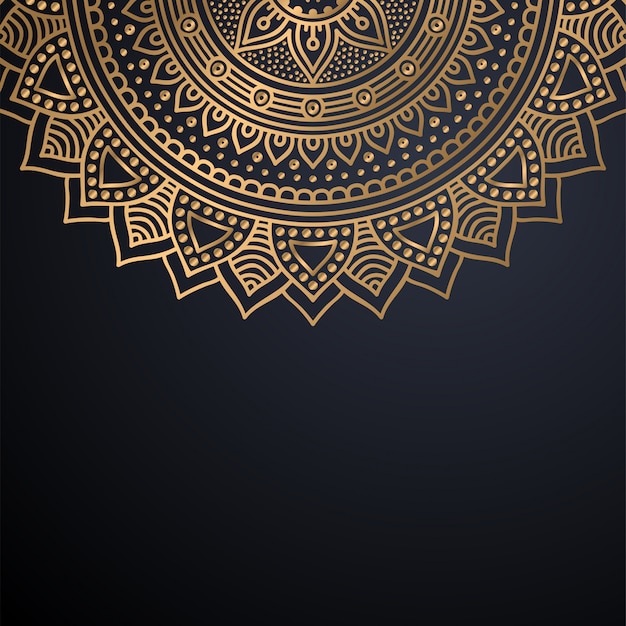 Luxe decoratieve mandala ontwerp achtergrond