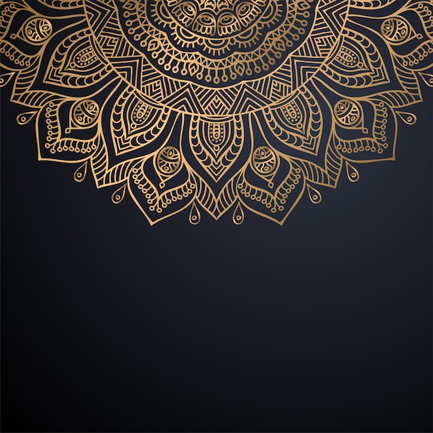 Luxe decoratieve mandala ontwerp achtergrond