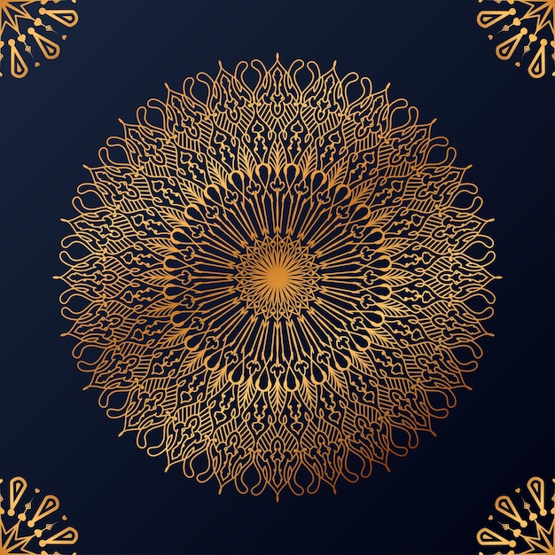 Luxe decoratieve mandala ontwerp achtergrond