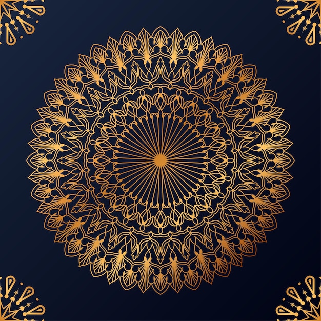 Luxe decoratieve mandala ontwerp achtergrond