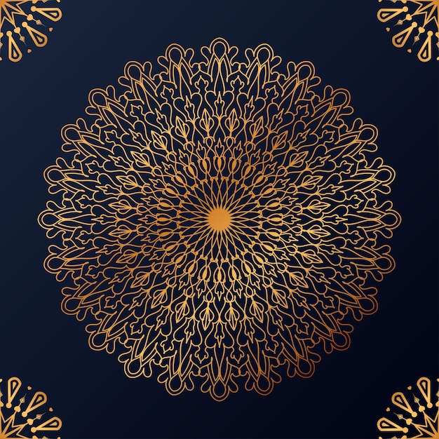 Luxe decoratieve mandala ontwerp achtergrond