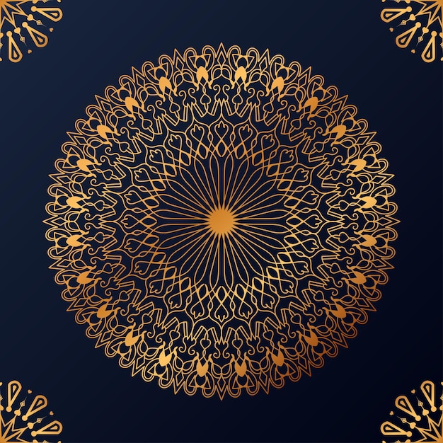 Luxe decoratieve mandala ontwerp achtergrond