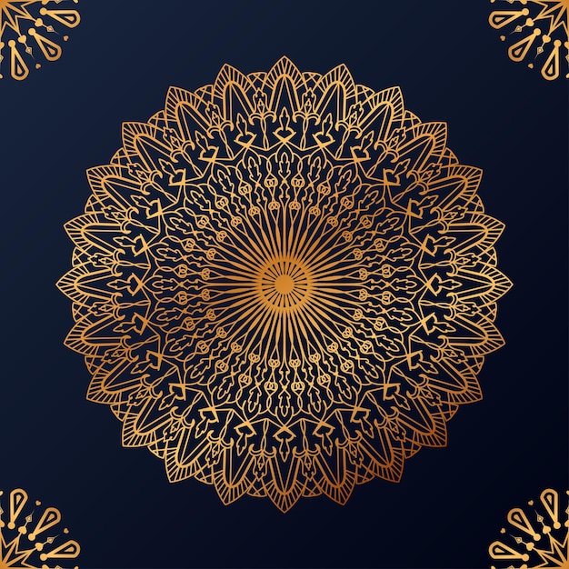 Luxe decoratieve mandala ontwerp achtergrond