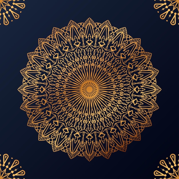 Luxe decoratieve mandala ontwerp achtergrond