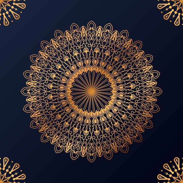 Luxe decoratieve mandala ontwerp achtergrond