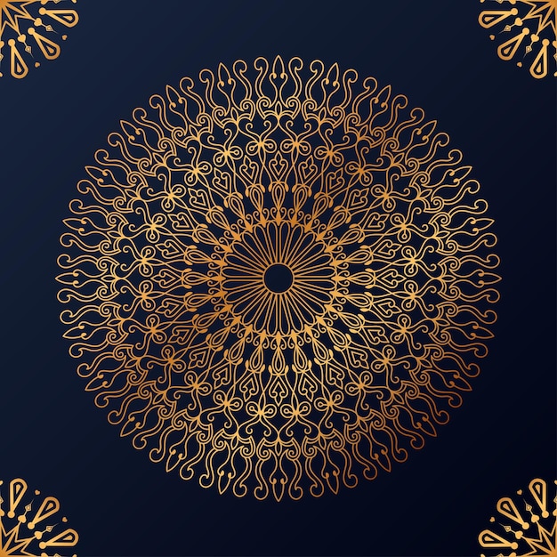 Luxe decoratieve mandala ontwerp achtergrond