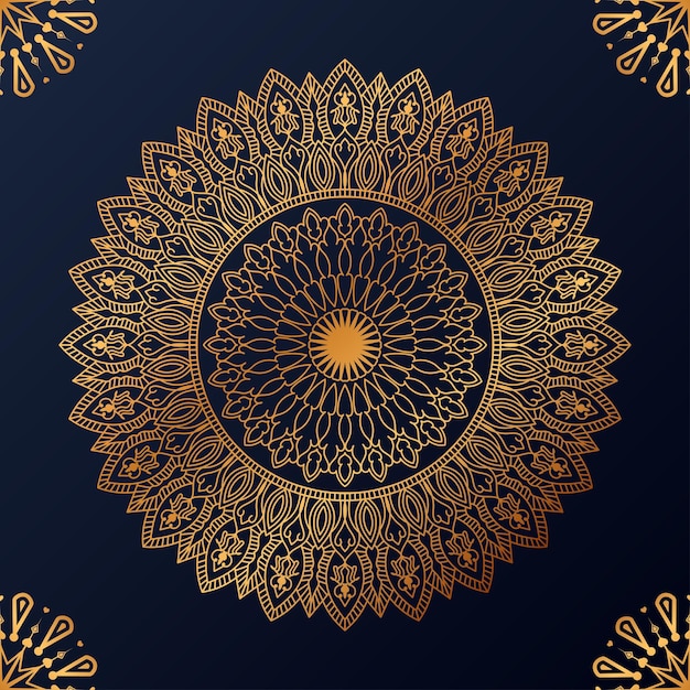 Luxe decoratieve mandala ontwerp achtergrond