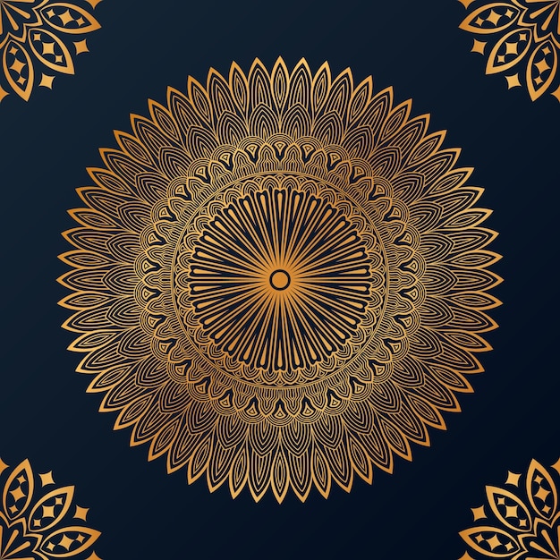 Luxe decoratieve mandala ontwerp achtergrond