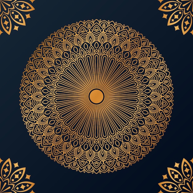 Luxe decoratieve mandala ontwerp achtergrond