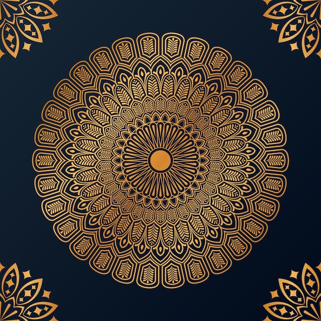 Luxe decoratieve mandala ontwerp achtergrond