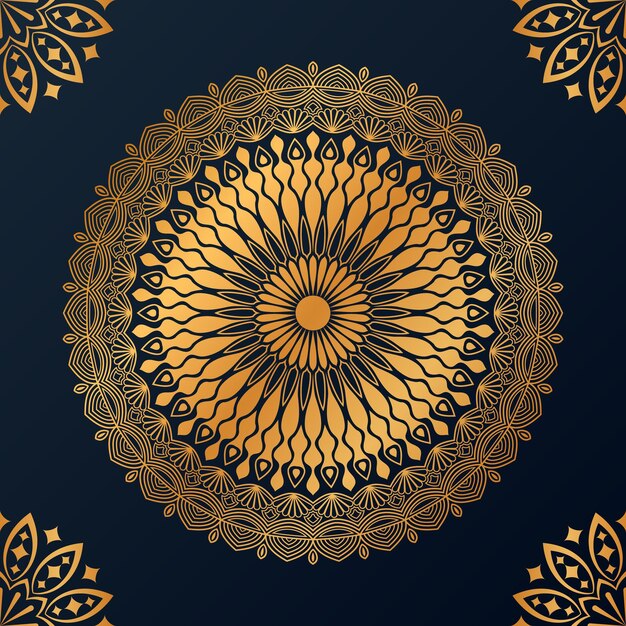 Luxe decoratieve mandala ontwerp achtergrond