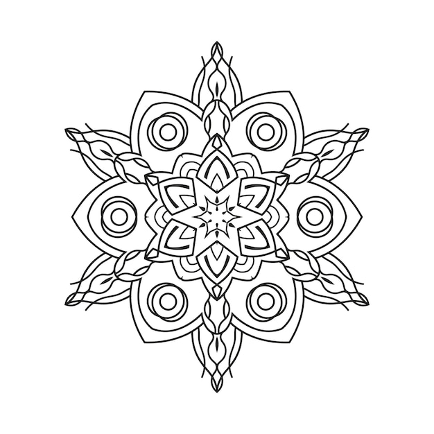 Vector luxe decoratieve mandala-ontwerpachtergrond premium vector