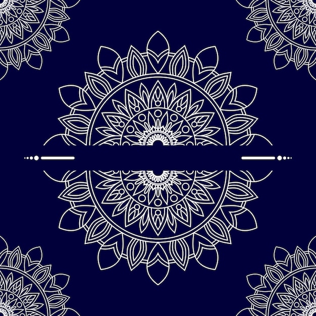 Luxe decoratieve mandala-ontwerpachtergrond