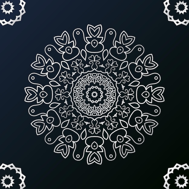 Luxe decoratieve mandala-ontwerpsjabloon