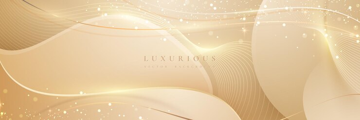 Luxe elegante achtergrond met abstract fonkelingseffect Abstracte achtergrond met gouden kleur