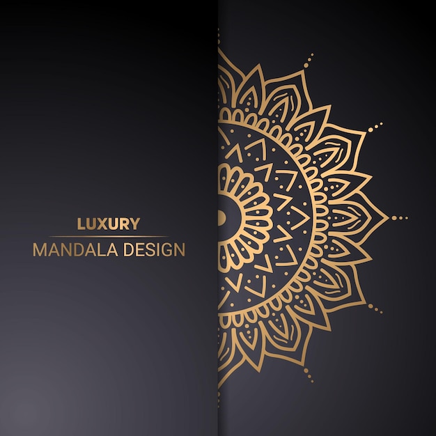 Luxe en creatieve mandala-ontwerpsjabloon