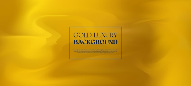 Luxe gele gouden onscherpe achtergrond met lichtvector