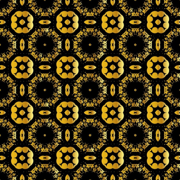 Luxe geometrisch gouden naadloos patroon