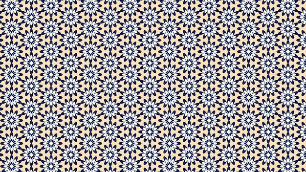 luxe geometrisch patroon met bloemenpatroonontwerp premium vector