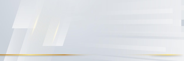 Luxe gouden achtergrond vector Abstracte witte en gouden lijnen achtergrond met gloed effect Moderne stijl behang voor poster advertenties verkoop banner zakelijke presentatie en verpakkingsontwerp