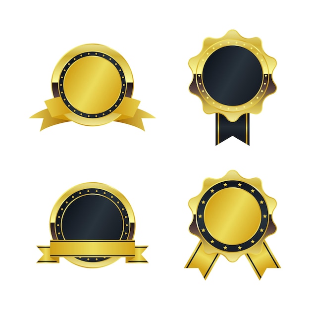 Luxe gouden badge labels-collectie