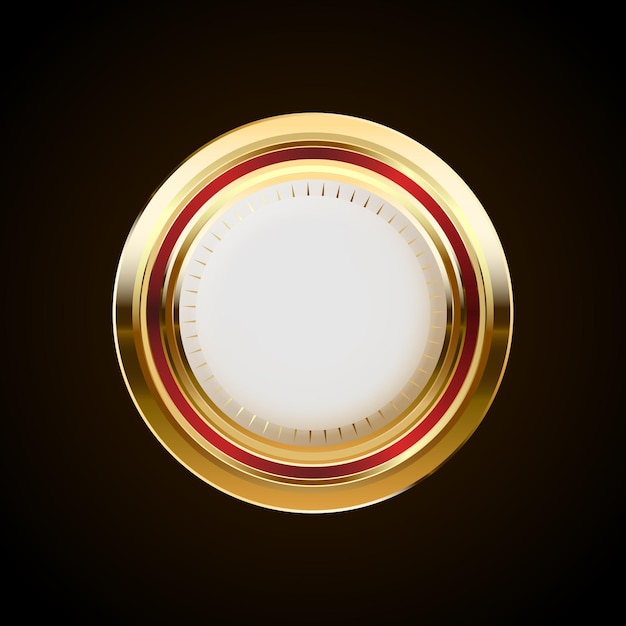 Luxe gouden badges en etiketten Retro vintage cirkel badge ontwerp