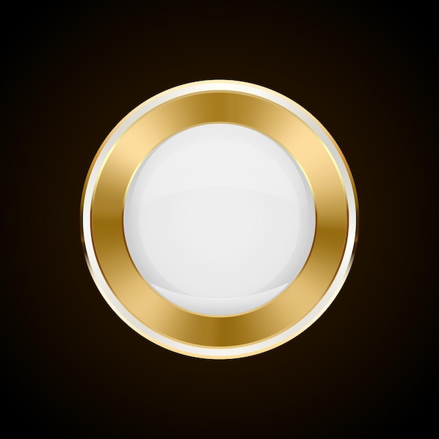 Luxe gouden badges en etiketten Retro vintage cirkel badge ontwerp