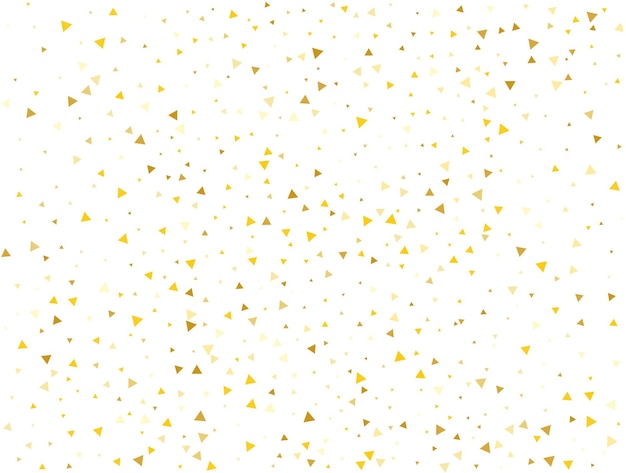 Luxe gouden driehoekige Confetti achtergrond vectorillustratie