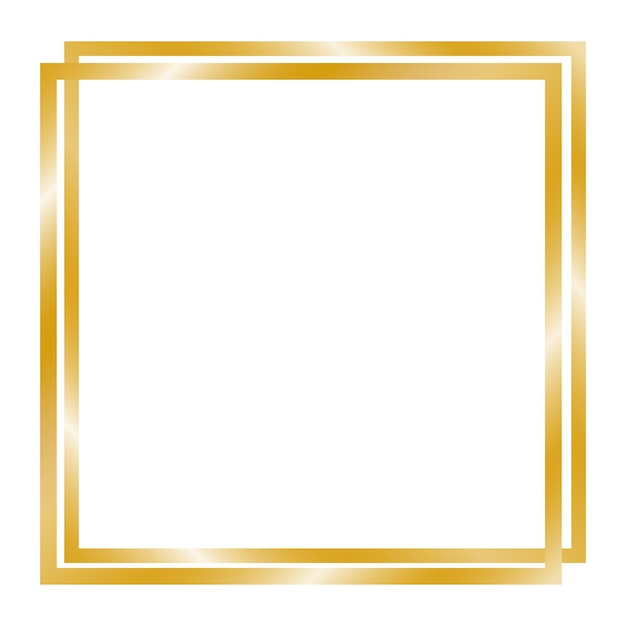 Vector luxe gouden frame, rand. geïsoleerd. vector.