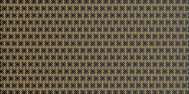 Luxe gouden geometrisch arabesque naadloos patroon