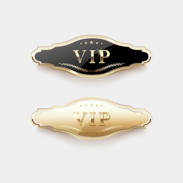 Luxe gouden label en symbool