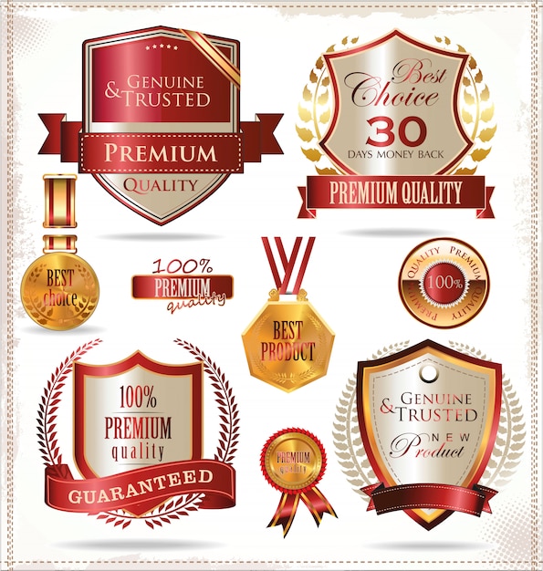 Luxe gouden labels