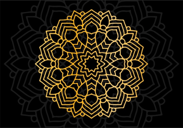 luxe gouden mandala-ornament