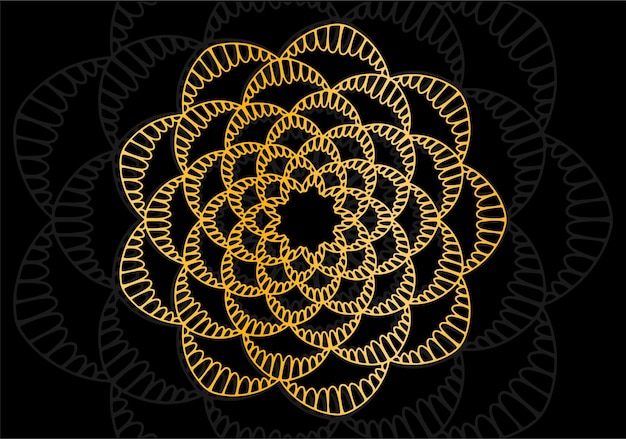 luxe gouden mandala-ornament