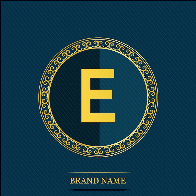 Vector luxe gouden sjabloonmonogram gratis vector