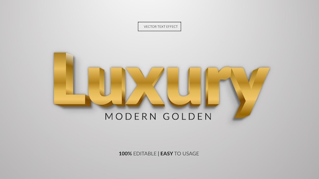 Luxe gouden teksteffect