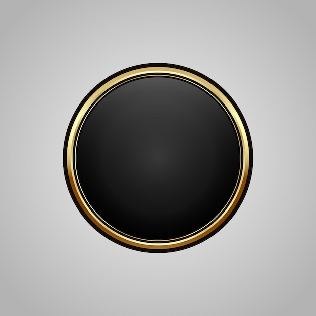 Luxe gouden zwarte badges en etiketten Retro vintage cirkel badge ontwerp