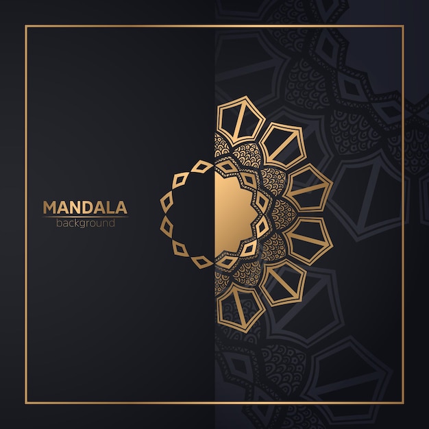 Luxe islamitisch mandala-ontwerp