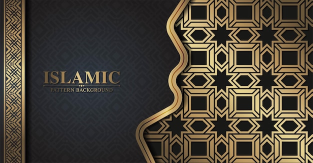 Luxe islamitische arabische patroonachtergrond