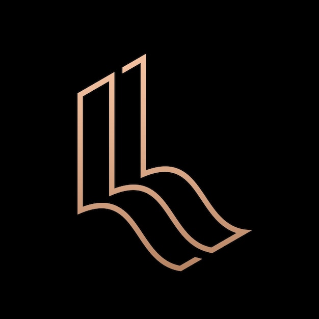 Luxe letter l logoontwerp