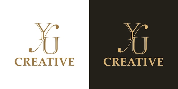 Luxe letter logo ontwerp